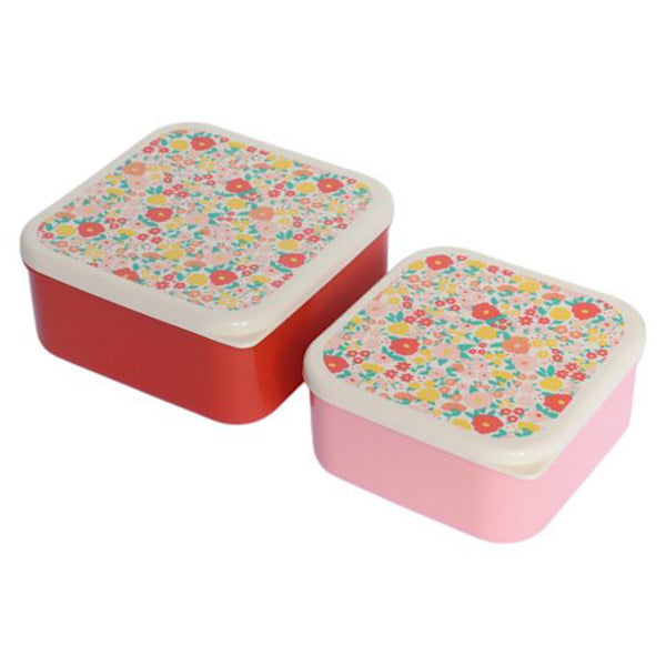 Set 2 Cajas Almuerzo Flores