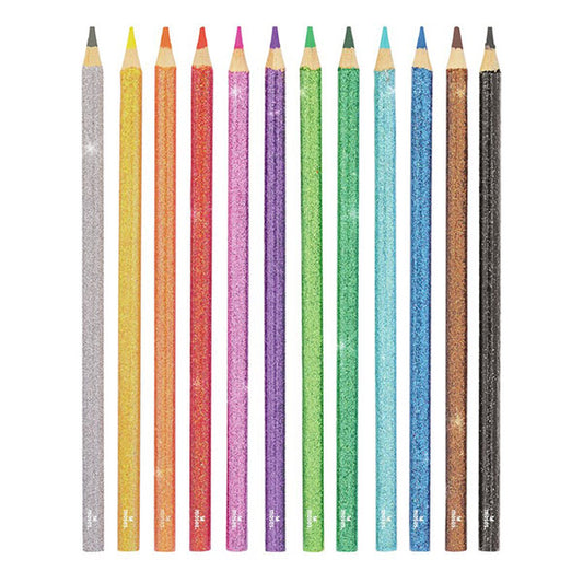 Lápices De Colores Con Purpurina