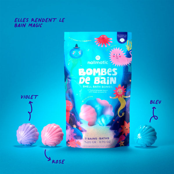 Pack 7 Bombas Baño Nailmatic Conchas