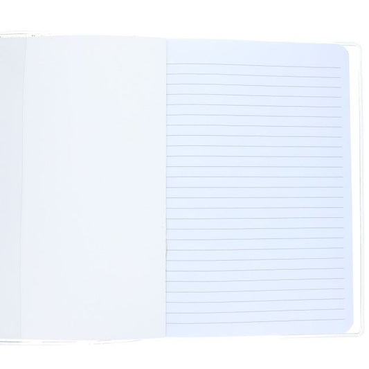 Libreta Líneas Decoración Líquida Flores Rojas