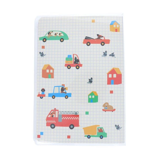 Libreta Líneas Decoración Líquida Vehículos y Perros Croquette