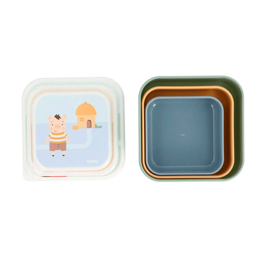 3 Cajas Almuerzo The Three Little Pigs Tutete