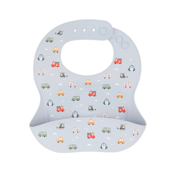 Babero Silicona City Cars Tutete