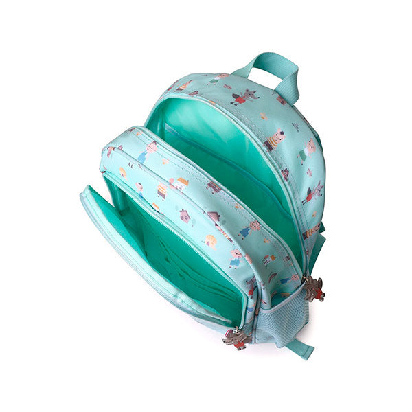 Mochila Mediana The Three Little Pigs Con Llavero Tutete
