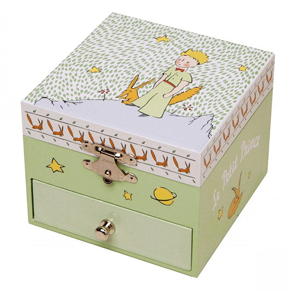 Caja Música Principito Jardín Brilla En Oscuridad