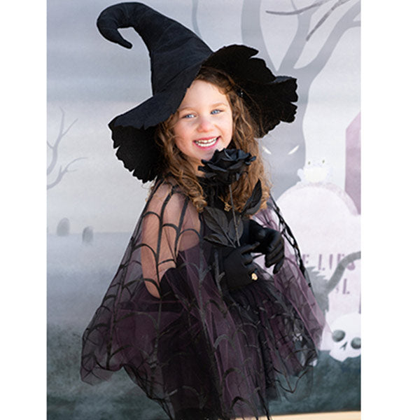 Capa Tela de Araña Halloween 4-6 Años Great Pretenders