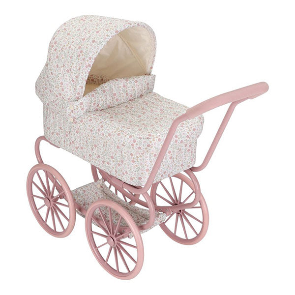 Carrito Muñecas Metal Flores Little Dutch