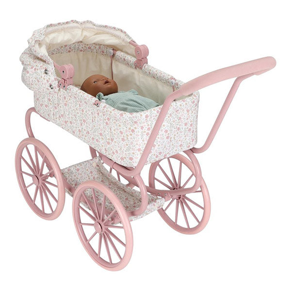 Carrito Muñecas Metal Flores Little Dutch