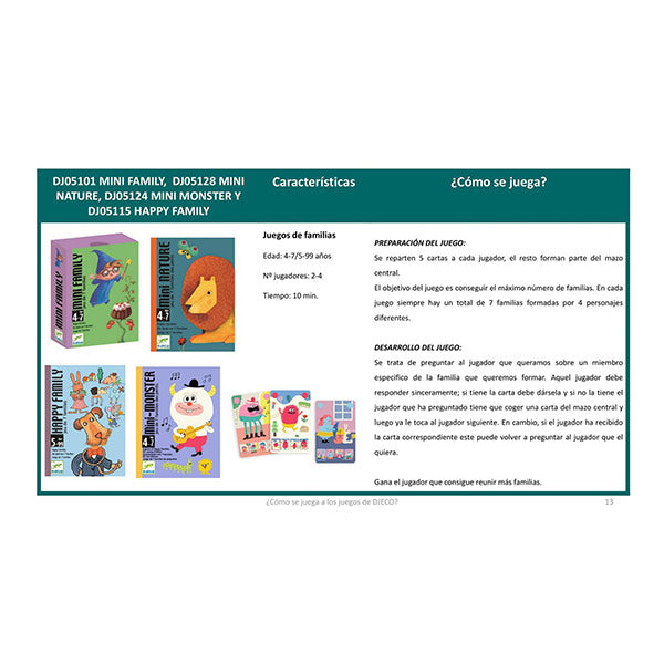 Cartas Happy Family Djeco