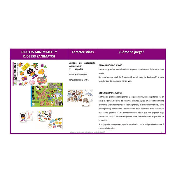 Cartas Minimatch Djeco