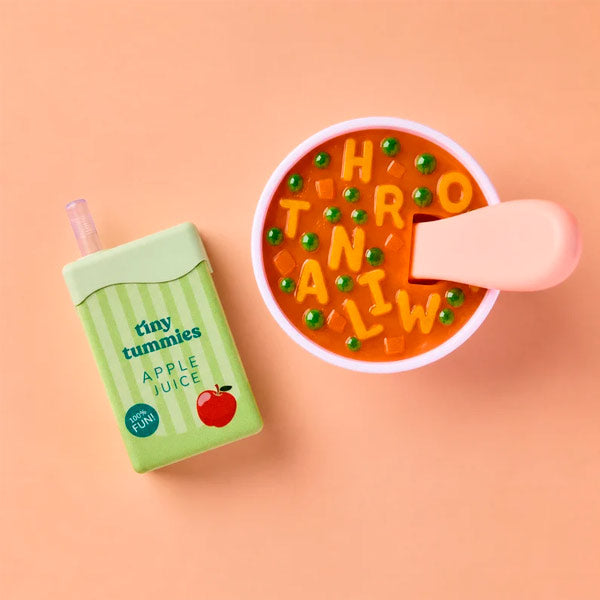 Comida Para Muñecos Box Sopa Y Zumo De Manzana Tiny Harlow