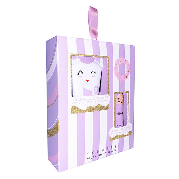 Cream Manos y Bálsamo Labial Morado Nube Inuwet