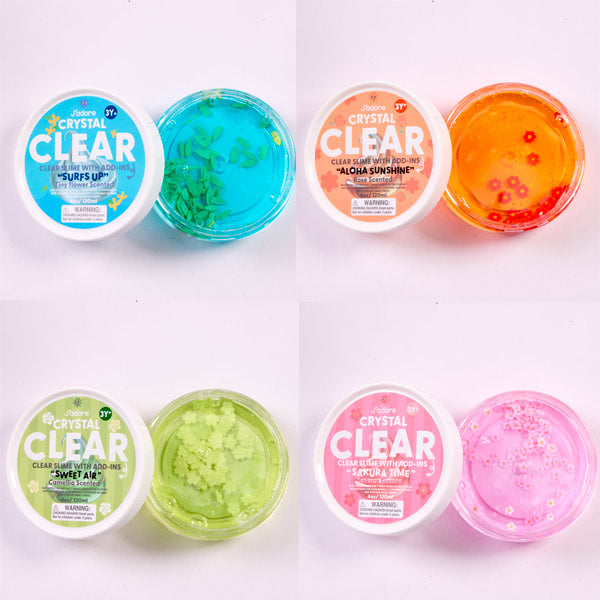 Crystal Clear Slime Con Charms
