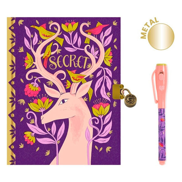 Cuaderno Secreto Melissa Y Rotulador Mágico Djeco