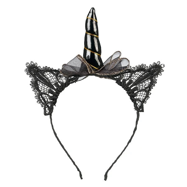 Diadema Glynda Unicornio Negro Souza