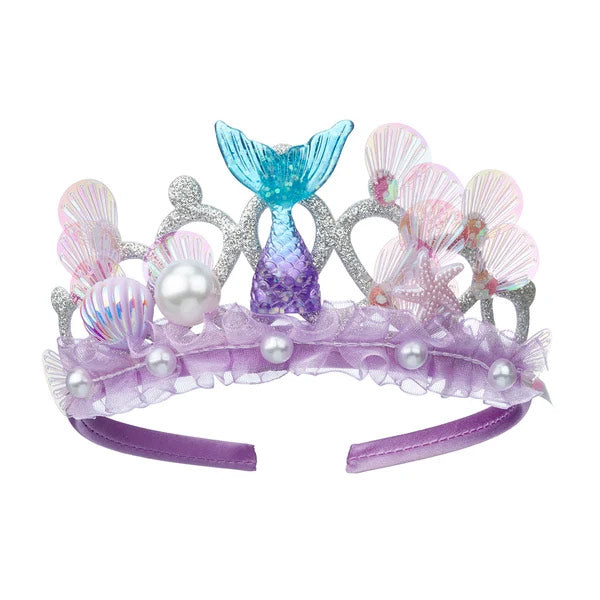 Diadema Tiara Fieke Sirena Morada Souza