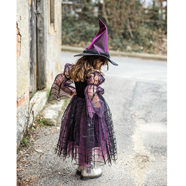 Disfraz Vestido Bruja Amethyst Araña 7-8 Años Great Pretenders