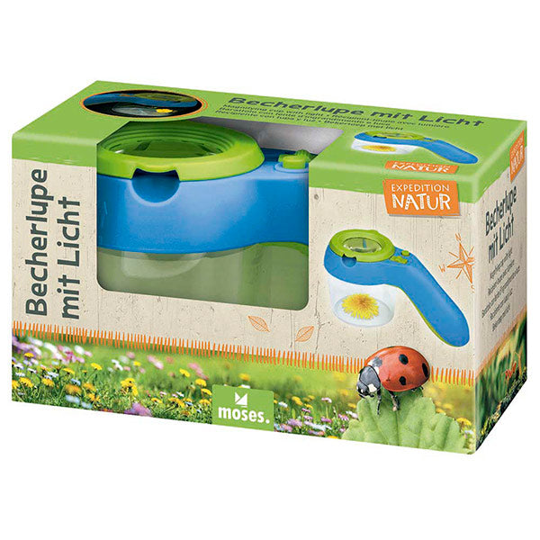 Caja Recipiente Insectos Con Lupa Y Luz Moses
