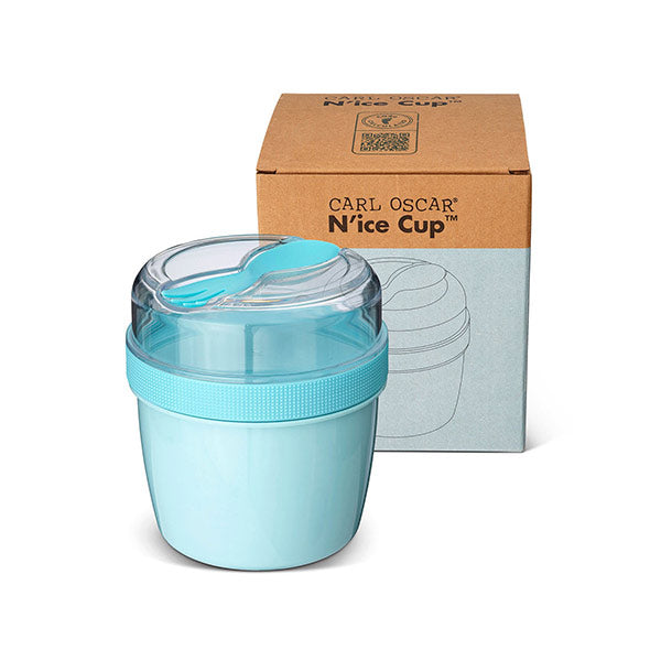 Fiambrera Snack N'ice Cup con Disco Refrigerante Blue