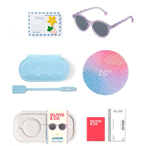 Gafas Sol Oval Purple Coral 5 a 12 Años Olivio And Co