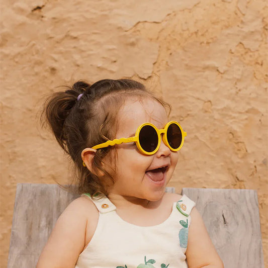 Gafas Sol Round Citrus Yellow 18-36 meses Olivio And Co