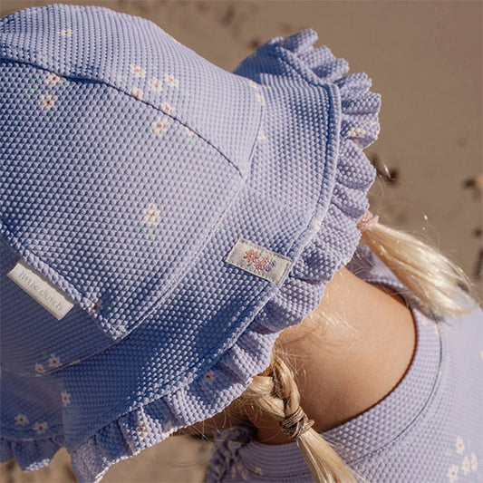 Gorro Sol Lavender UPF 40 Reversible Little Dutch