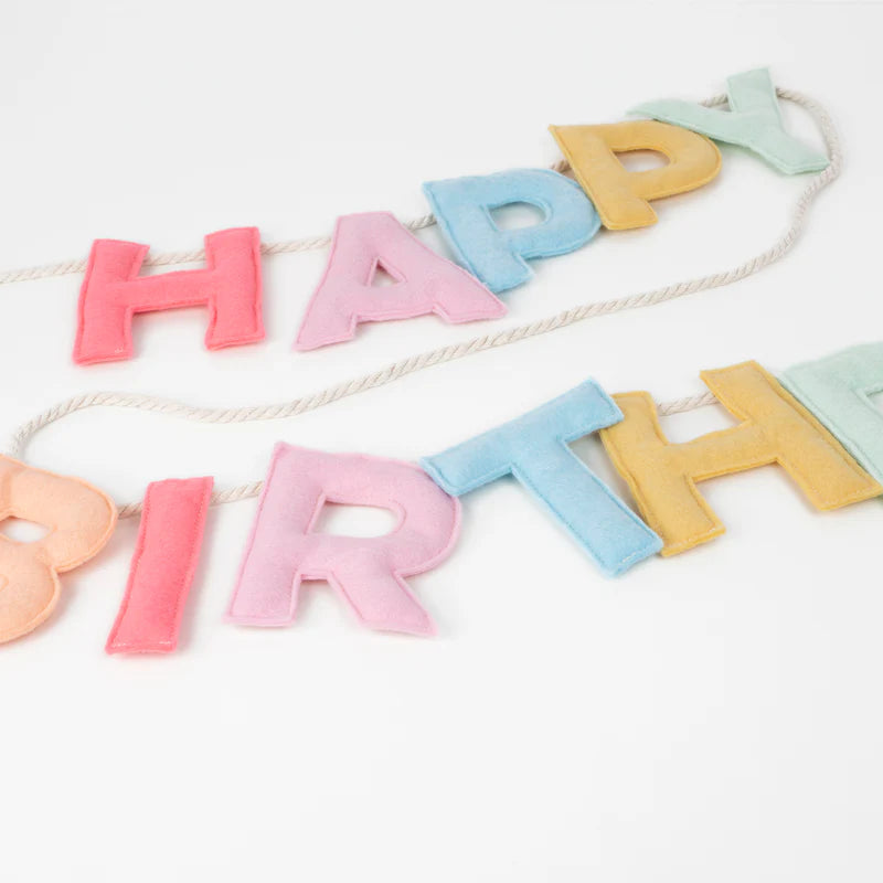 Guirnalda Happy Birthday Meri Meri Fieltro