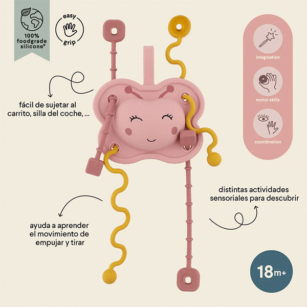 Juguete Sensorial De Tirar Mariposa Mrs Butterfly Trixie