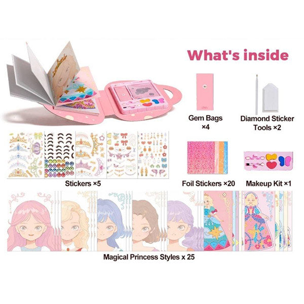 Kit Creativo Maquillaje y Manualidades Glam Princess
