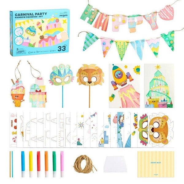 Kit Dibujo Creativo Con Espátula Carnival Party