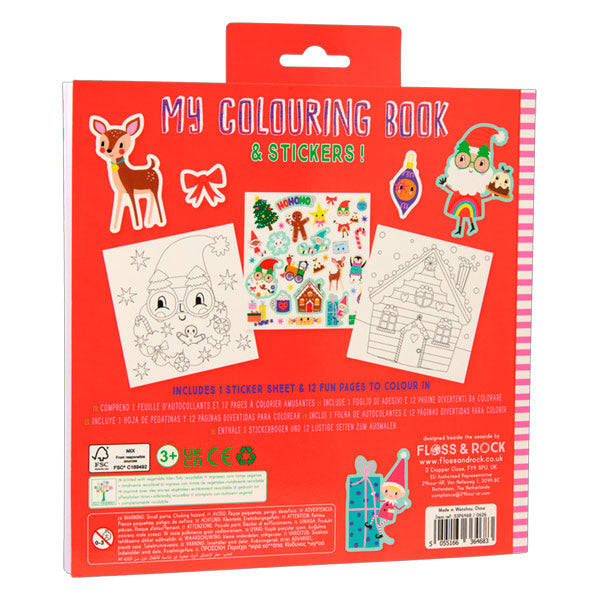 Libro Para Colorear Con Fragancia Y Stickers Navidad