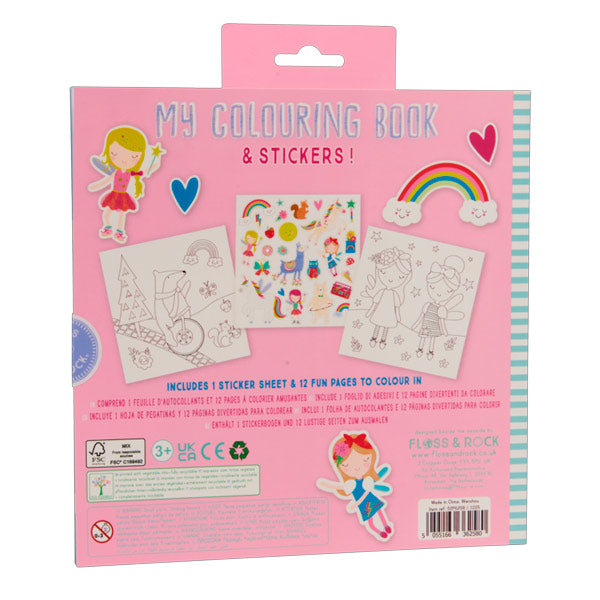 Libro Para Colorear Con Fragancia Y Stickers Rainbow Fairy