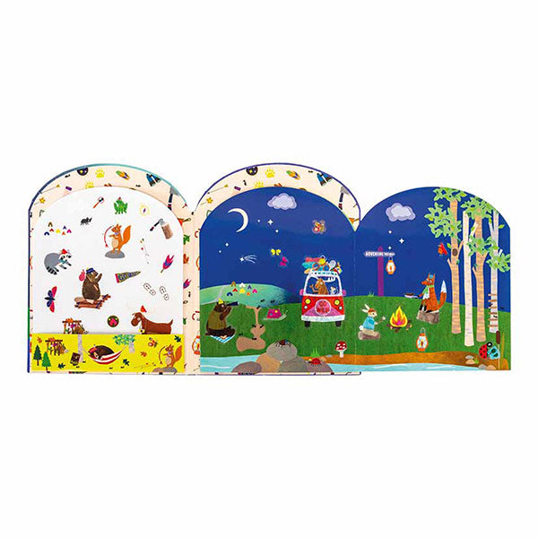 Libro Pegatinas Reutilizables Adventure Stick and Play Floss and Rock