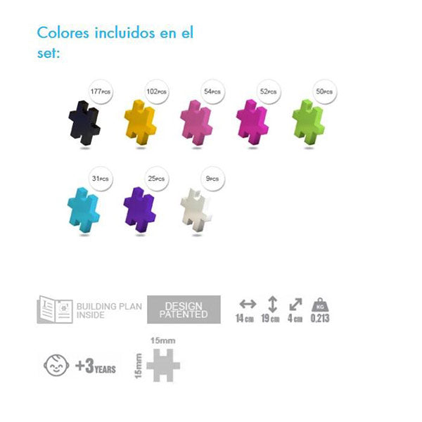 Bloques Meli Minis Tematic 2 en 1 Vuelo 500 Piezas