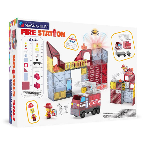 MagnaTiles Estación Bomberos 50 Piezas