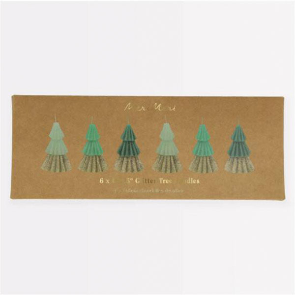 Mini Velas Árbol Navidad Verdes