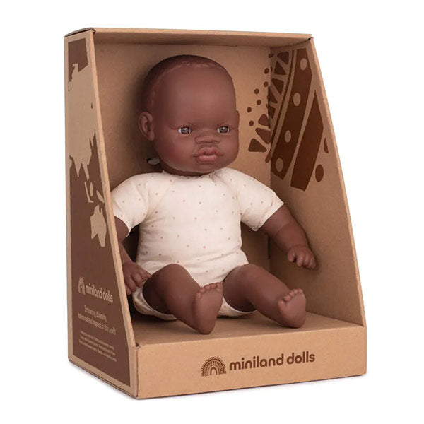 Muñeco Africano Blandito 32 cm Miniland