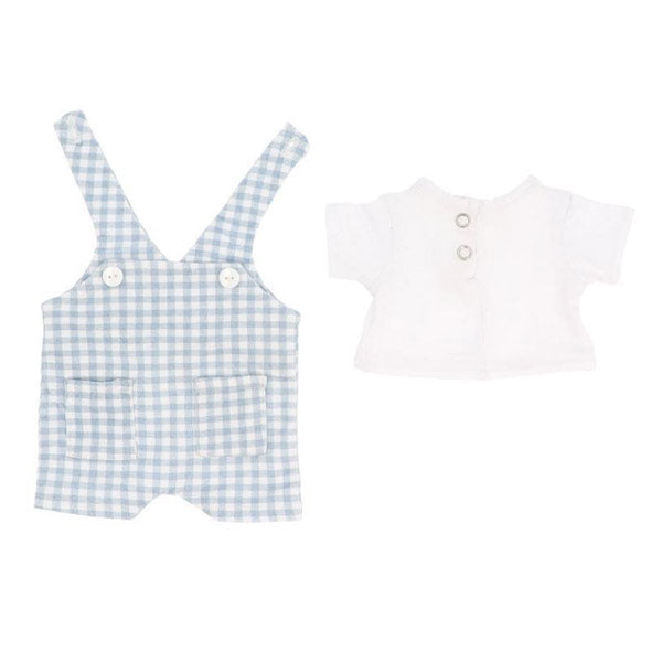 Muñeco Mateo con Peto Vichy Azul