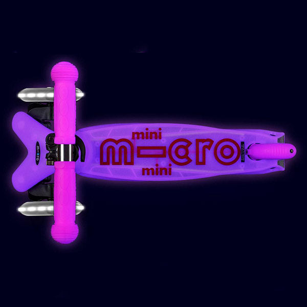 Patinete Mini Micro Deluxe Glow Led Rosa