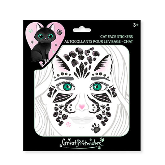 Pegatinas Para La Cara Gato Negro Halloween