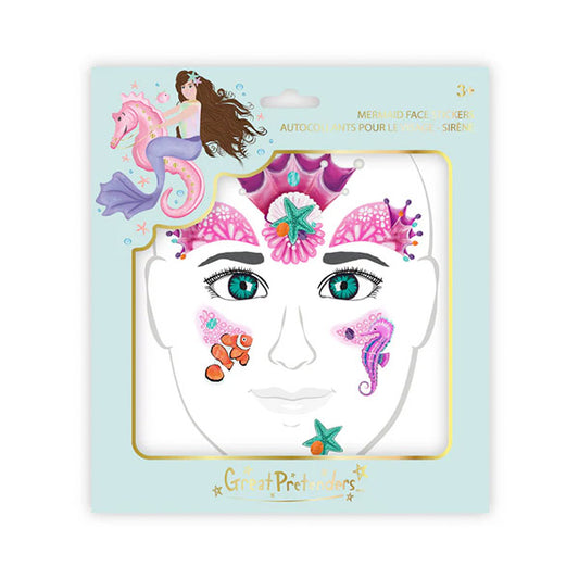 Pegatinas Para La Cara Sirena Great Pretenders