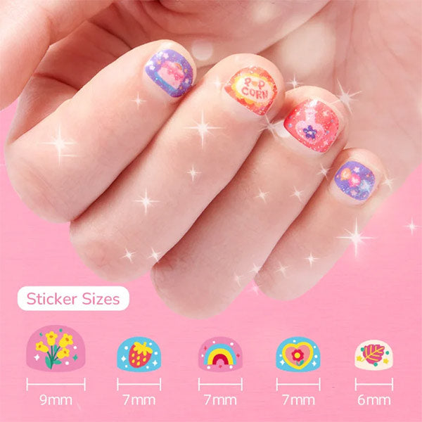 Pegatinas Para Uñas Con Espejo Princesa Floral