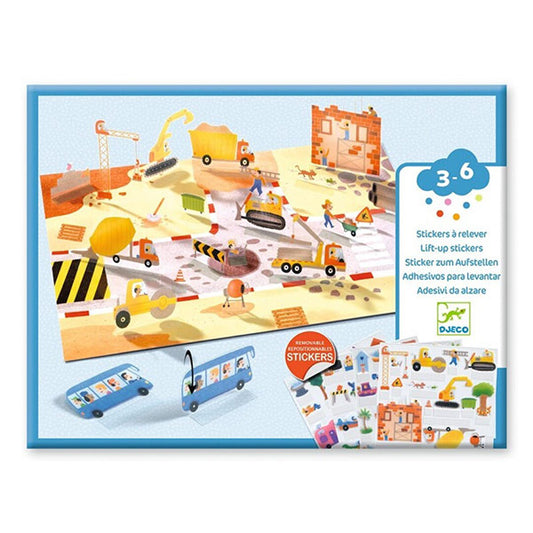 Pegatinas Reutilizables Vehículos Djeco