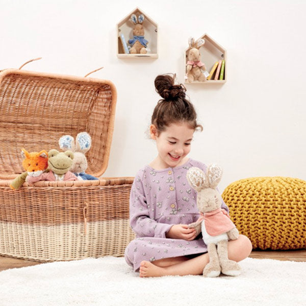 Peluche Flopsy Bunny Peter Rabbit Capa Rosa