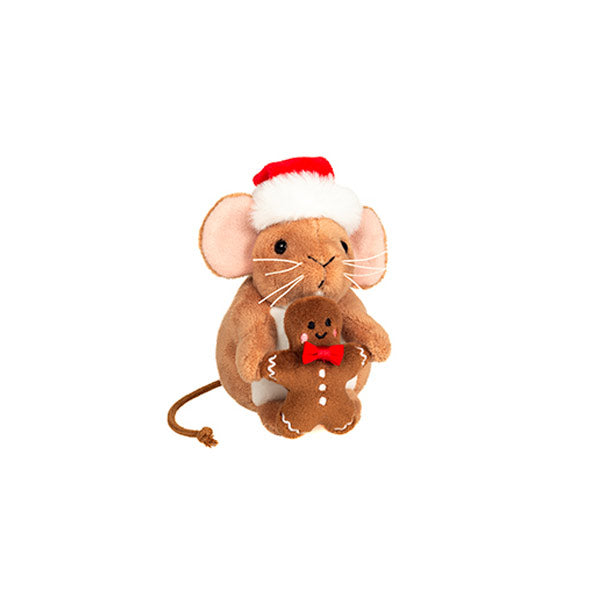 Peluche Ratón Con Hombre De Jengibre 11 cm