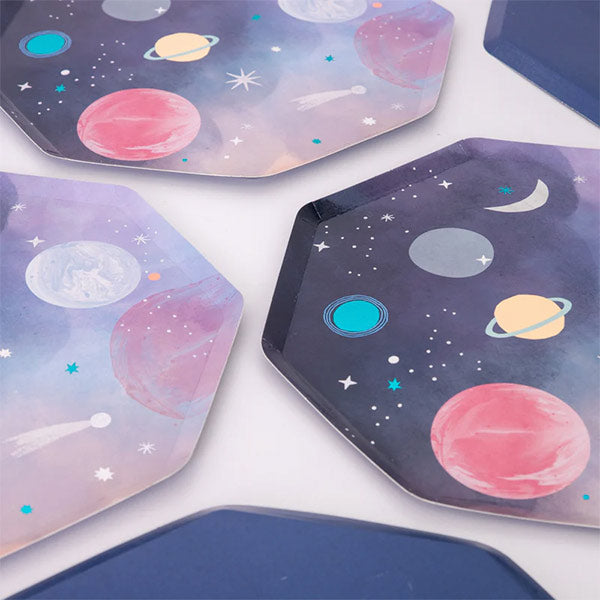 Platos Grandes Espacio Meri Meri 8 unidades