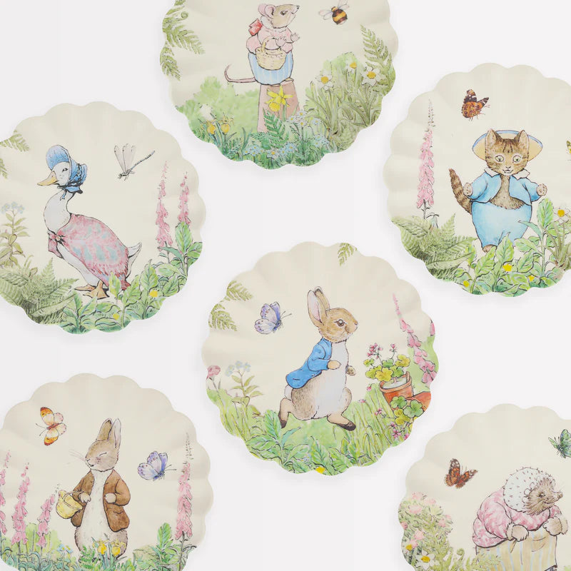 Platos Pequeños Meri Meri Peter Rabbit Melamina 6 uds