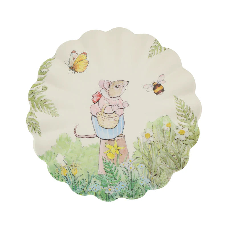 Platos Pequeños Meri Meri Peter Rabbit Melamina 6 uds