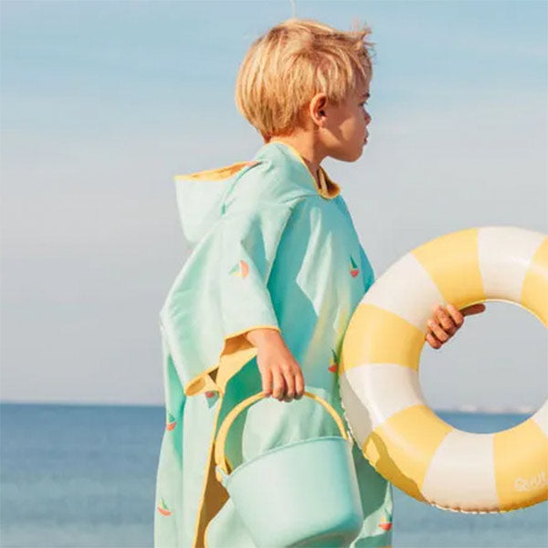 Poncho Playa Banana Blue Secado Rápido