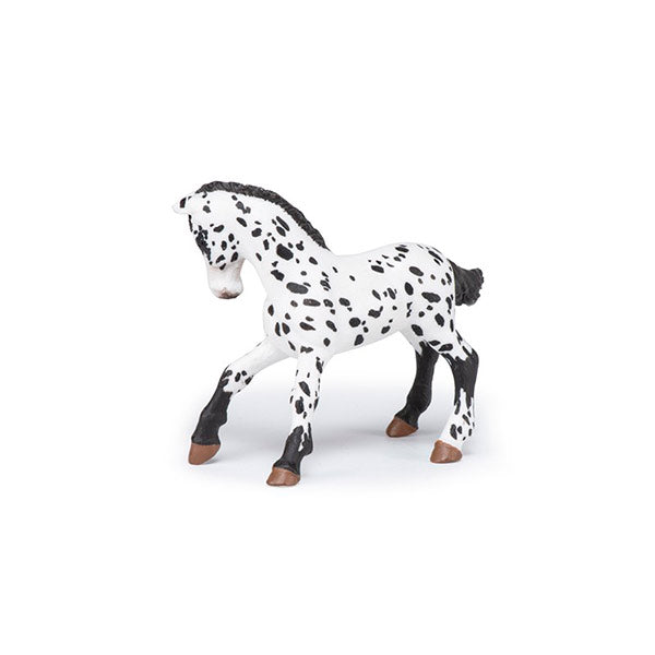 Potro Apaloosa Negro Animales Juguete Papo